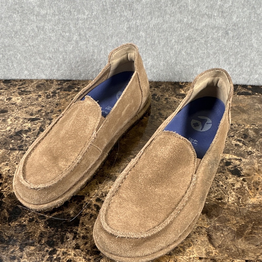 Birkenstock Utti Suede Moccasin Slip On Loafers Taupe Brown EU 41 US M8 W10